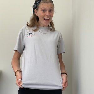 small gray short sleeve shirt